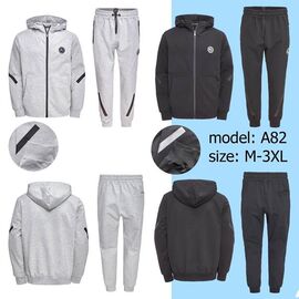 Фотография Костюм спортивный мужской A82 grey р.M-3XL "Faraon" недорого оптом от прямого поставщика