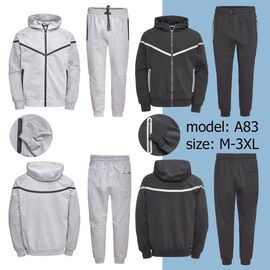 Фотография Костюм спортивный мужской A83 grey р.M-3XL "Faraon" недорого оптом от прямого поставщика