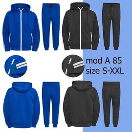 Фотография Костюм спортивный мужской A85 black р.M-3XL "Faraon" недорого оптом от прямого поставщика