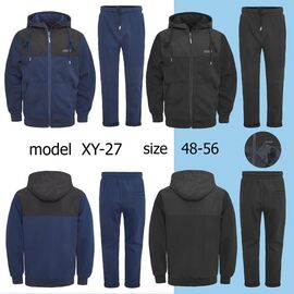 Фотография Костюм спортивный мужской XY27 black р.48-56 "Faraon" недорого оптом от прямого поставщика