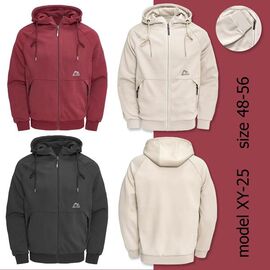 Фотография Кофта спортивная мужская XY25 black р.48-56 "Faraon" недорого оптом от прямого поставщика