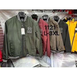 Фотография Ветровка мужская 1121 wine р.L-3XL "Faraon" недорого оптом от прямого поставщика