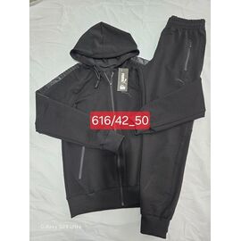 Фотография Костюм спортивный мужской 616 black р.42-50 "Faraon" недорого оптом от прямого поставщика