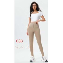 Фотография Лосины женские 038 beige р.S-XL "NewJeans" недорого оптом от прямого поставщика