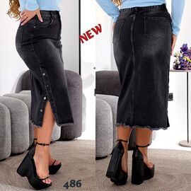 Фотография Юбка женская 486 d.grey р.31-38 "Beki" недорого оптом от прямого поставщика