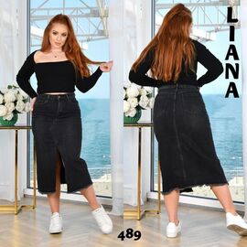 Фотография Юбка женская 489 black р.28-33 "Beki" недорого оптом от прямого поставщика