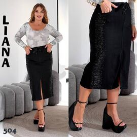 Фотография Юбка женская 504 black р.32-42 "Beki" недорого оптом от прямого поставщика