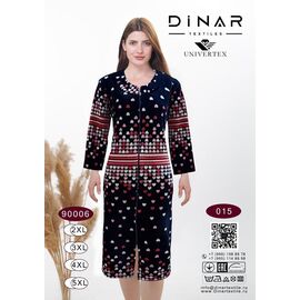 Фотография Халат женский 90006-015 navy р.2XL-5XL "Imlion" недорого оптом от прямого поставщика