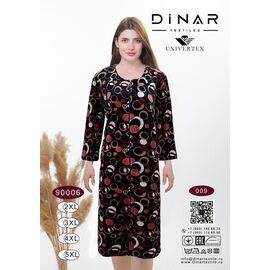Фотография Халат женский 90006-009 brown р.2XL-5XL "Imlion" недорого оптом от прямого поставщика