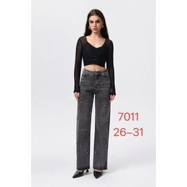 Джинси жіночі 7011 black р.26-31 "NewJeans" недорого оптом від прямого постачальника