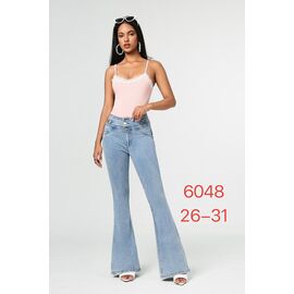Джинси жіночі 6048 l.blue р.26-31 "NewJeans" недорого оптом від прямого постачальника