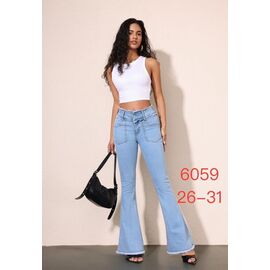Джинси жіночі 6059 l.blue р.26-31 "NewJeans" недорого оптом від прямого постачальника
