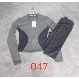 Костюм спортивний жіночий теплий 047 grey р.S-2XL "NewJeans" недорого оптом від прямого постачальника