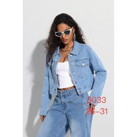 Куртка жіноча демісезонна 5033 l.blue р.26-31 "NewJeans" недорого оптом від прямого постачальника