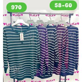 Фотография Свитер женский 970 mix р.58-60 "Lola" недорого оптом от прямого поставщика