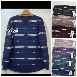 Фотография Свитер женский 972 mix р.58-60 "Lola" недорого оптом от прямого поставщика