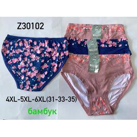 Фотография Трусы женские Z30102-1 mix р.4XL-6XL "Redoor" недорого оптом от прямого поставщика