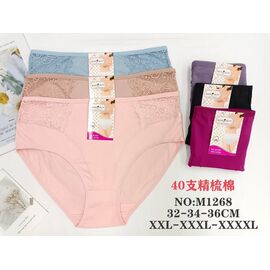 Фотография Трусы женские M1268 mix р.2XL-4XL "Redoor" недорого оптом от прямого поставщика