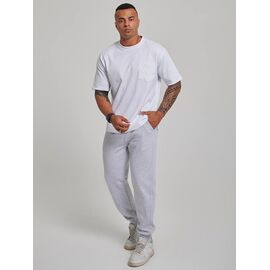 Фотография Штаны спортивные мужские 500258 l.grey р.M-2XL "Faraon" недорого оптом от прямого поставщика