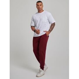 Фотография Штаны спортивные мужские 500258 wine р.M-2XL "Faraon" недорого оптом от прямого поставщика