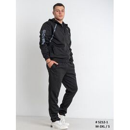 Фотография Костюм спортивный мужской 5212-1 black р.M-3XL "Faraon" недорого оптом от прямого поставщика