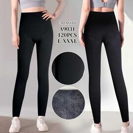 Фотография Лосины женские тёплые A9031 black р.L-3XL "Redoor" недорого оптом от прямого поставщика