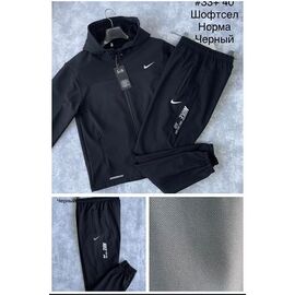 Фотография Костюм спортивный мужской 33+40 black р.48-56 "Faraon" недорого оптом от прямого поставщика