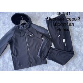Фотография Костюм спортивный мужской 45+41 black р.48-56 "Faraon" недорого оптом от прямого поставщика