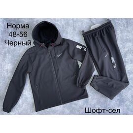 Фотография Костюм спортивный мужской FR562 black р.48-56 "Faraon" недорого оптом от прямого поставщика