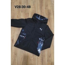 Вітровка підліткова V28-1 black р.40-48 "Faraon" недорого оптом від прямого постачальника