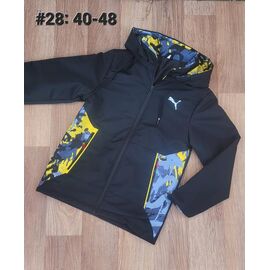 Вітровка підліткова V28-4 black р.40-48 "Faraon" недорого оптом від прямого постачальника