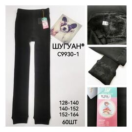 Фотография Лосины детские тёплые на девочку C9930-1 black р.128-164 "Redoor" недорого оптом от прямого поставщика