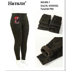 Фотография Лосины женские тёплые MK1 khaki р.XL-6XL "Redoor" недорого оптом от прямого поставщика