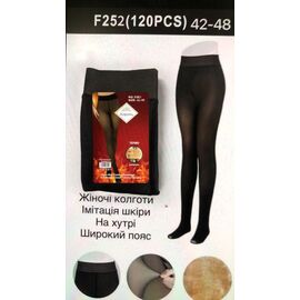 Фотография Колготы тёплые женские F252 black р.42-48 "Redoor" недорого оптом от прямого поставщика