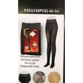 Фотография Колготы тёплые женские F253 black р.48-54 "Redoor" недорого оптом от прямого поставщика