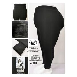 Фотография Лосины женские тёплые W1820 black р.8XL "Redoor" недорого оптом от прямого поставщика