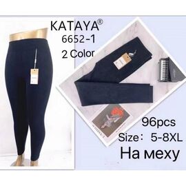 Фотография Лосины женские тёплые 6652-1 mix р.5XL-8XL "Redoor" недорого оптом от прямого поставщика