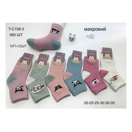Шкарпетки дитячі теплі на дівчинку TC108-3 mix р.20-35 "Redoor" недорого оптом від прямого постачальника