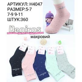 Шкарпетки дитячі теплі на дівчинку H4047 mix р.5-11 "Redoor" недорого оптом від прямого постачальника