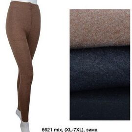 Фотография Лосины женские тёплые 6621 mix р.XL-7XL "Redoor" недорого оптом от прямого поставщика