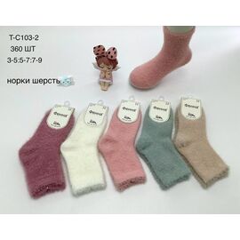 Шкарпетки дитячі теплі на дівчинку TC103-2 mix р.3-9 "Redoor" недорого оптом від прямого постачальника