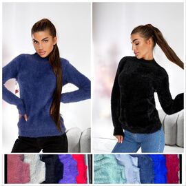 Фотография Свитер женский 231 mix р.46-48 "Lola" недорого оптом от прямого поставщика