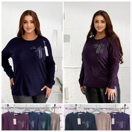 Фотография Свитер женский LL203 mix р.54 "Lola" недорого оптом от прямого поставщика