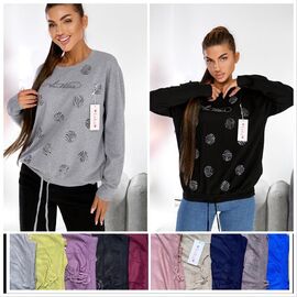 Фотография Свитер женский LL207 mix р.50-54 "Lola" недорого оптом от прямого поставщика