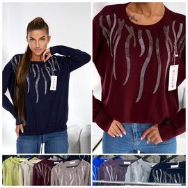 Фотография Свитер женский LL210 mix р.50-54 "Lola" недорого оптом от прямого поставщика