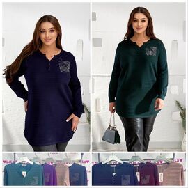 Туніка жіноча LL213 mix р.58-60 "Lola" недорого оптом від прямого постачальника