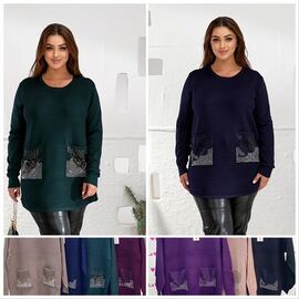 Туніка жіноча LL219 mix р.58-60 "Lola" недорого оптом від прямого постачальника