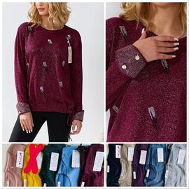 Фотография Свитер женский LL252 mix р.54 "Lola" недорого оптом от прямого поставщика