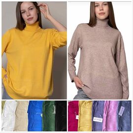 Фотография Свитер женский LL285 mix р.52-54 "Lola" недорого оптом от прямого поставщика