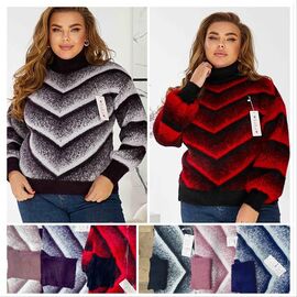 Фотография Свитер женский 738-1 mix р.54 "Lola" недорого оптом от прямого поставщика